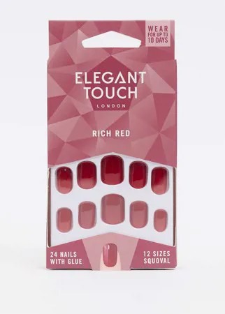 Накладные ногти Elegant Touch (Rich Red)-Розовый