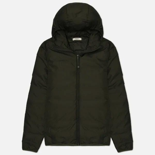 Женский пуховик PANGAIA FLWRDWN Lightweight Down Hooded зелёный, Размер L