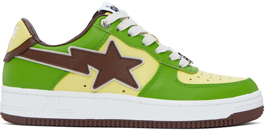 Эксклюзивные зеленые кроссовки SSENSE Sta BAPE