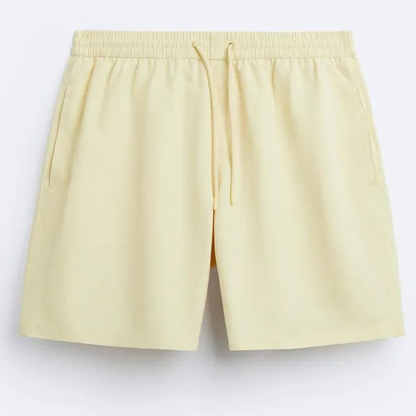 Плавательные шорты Zara Long Swimming, светло-желтый