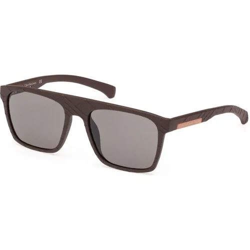 Солнцезащитные очки CALVIN KLEIN, коричневый