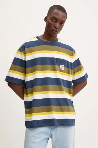 Хлопковая футболка Levi's, мультиколор