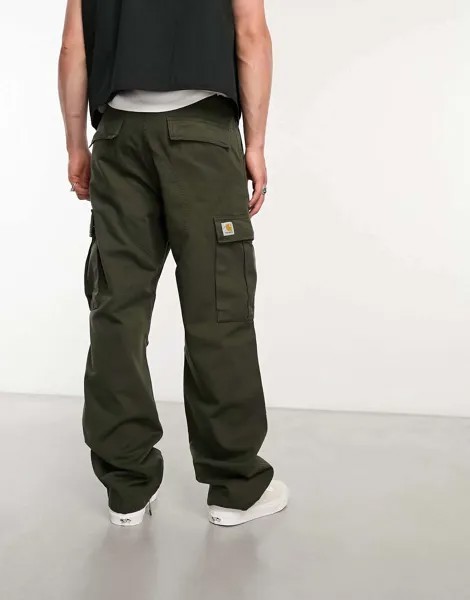 Зеленые брюки карго Carhartt WIP Regular