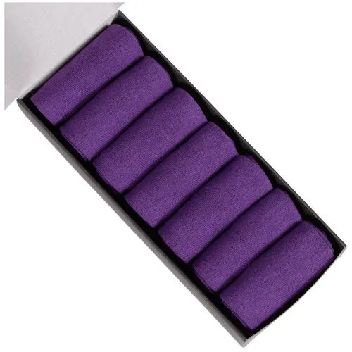 Носки Нева-Сокс, 7 пар, размер 25, фиолетовый