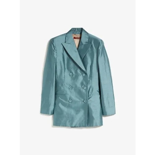 Пиджак Max Mara, размер 40, голубой