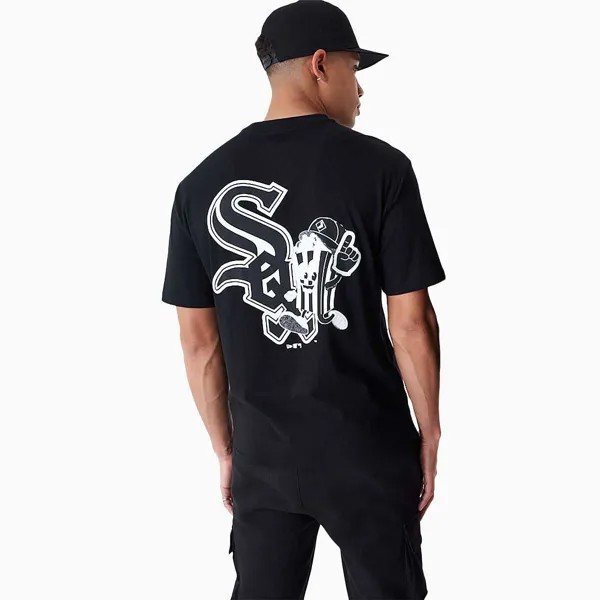 Футболка MLB CHICAGO WHITE SOX FOOD GRAPHIC OVERSIZED T-SHIRT New Era, цвет Schwarz
