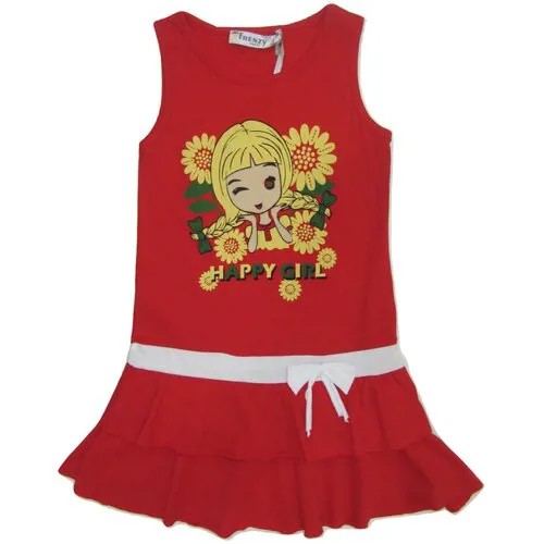 Платье Babylon fashion, размер 98, красный