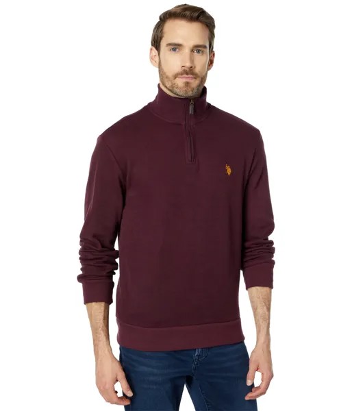 Пуловер U.S. POLO ASSN., Long Sleeve 1/4 Zip Flatback