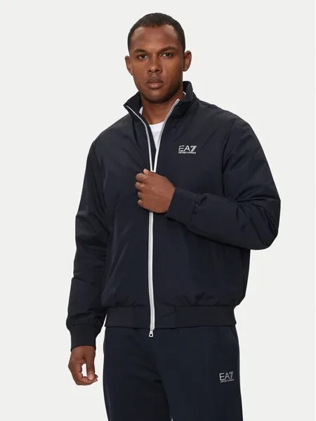 Бомбер обычного кроя Ea7 Emporio Armani, синий
