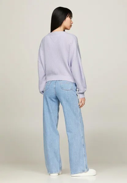 Кардиган ESSENTIAL BADGE Tommy Hilfiger, фиолетовый