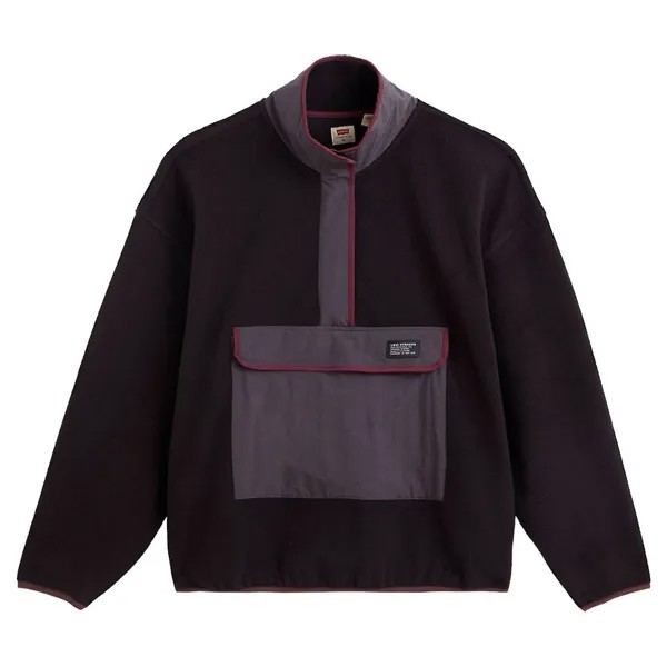 Толстовка Levi´s Polar Fleece Mock Neck, черный