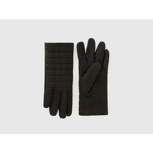 Перчатки UNITED COLORS OF BENETTON, размер L, черный