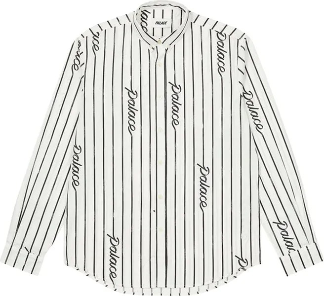 Рубашка Palace Hand Stripe Shirt 'White', белый