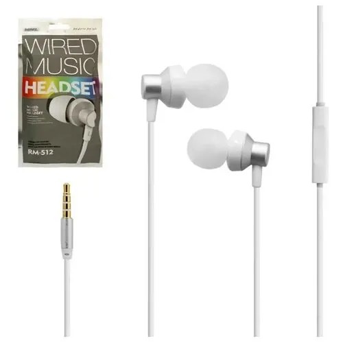 Наушники с микрофоном Remax RM-512 Wired Music Headset