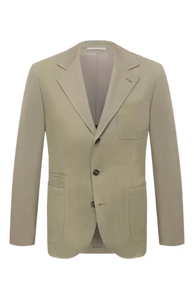 Хлопковый пиджак Brunello Cucinelli