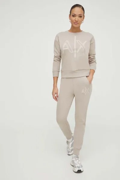 Спортивные штаны Armani Exchange, бежевый