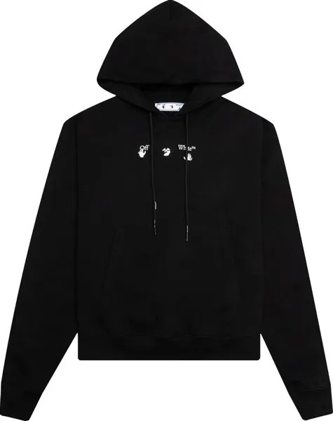 Худи Off-White Marker Over Hoodie 'Black', черный