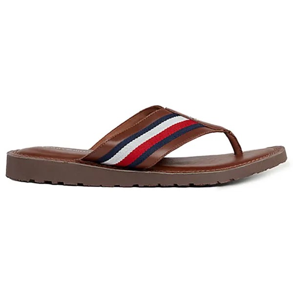 Сандалии Tommy Hilfiger Core Toe Post, коричневый
