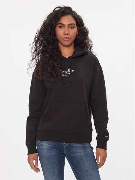 Толстовка свободного кроя Tommy Jeans, черный