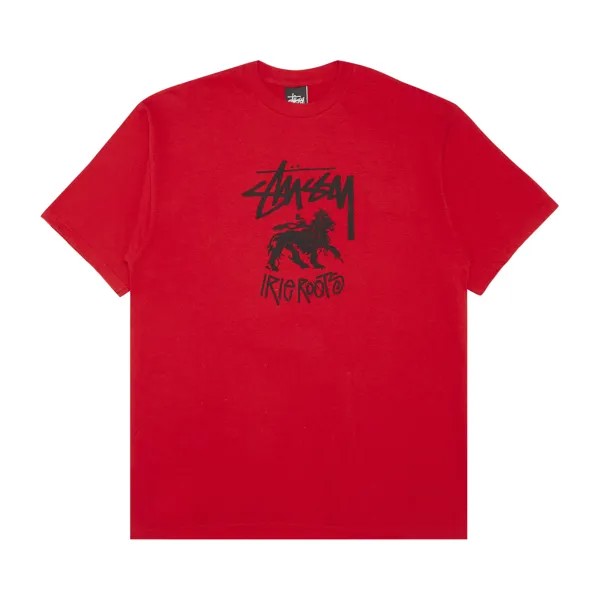 Футболка Stussy Irie Roots Lion, красная