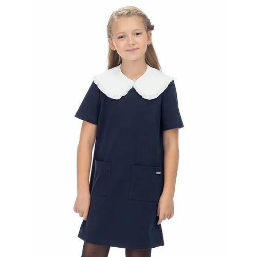 Школьное платье LETTY, размер 134, синий