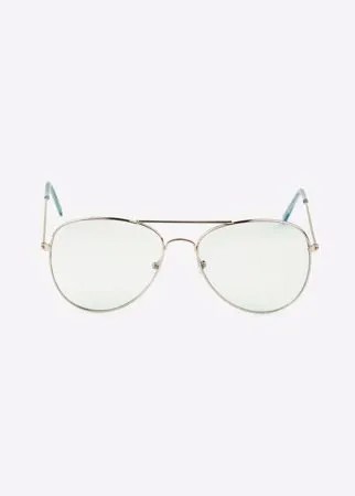 Голубые солнцезащитные очки-авиаторы Gloria Jeans