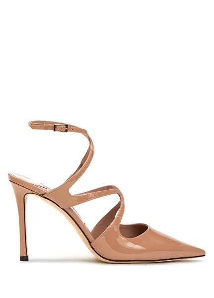 Туфли azia из лакированной кожи на каблуке с пудрой Jimmy Choo