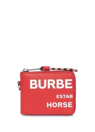 Burberry кошелек на молнии с принтом Horseferry