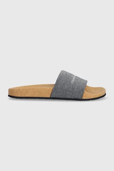 Шлепанцы TH CORK POOL SLIDE Tommy Hilfiger, темно-синий