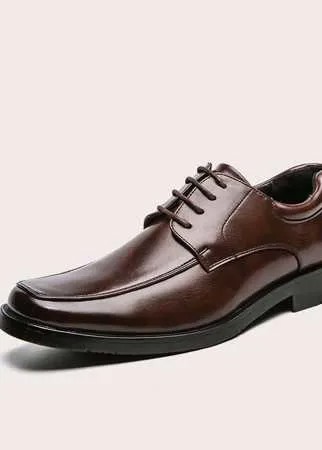 Для мужчины Мужская официальная обувь минималистичный на шнурках