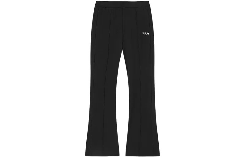 Трикотажные спортивные штаны X THE MET Co-branded Series женские, цвет черный как смоль Fila