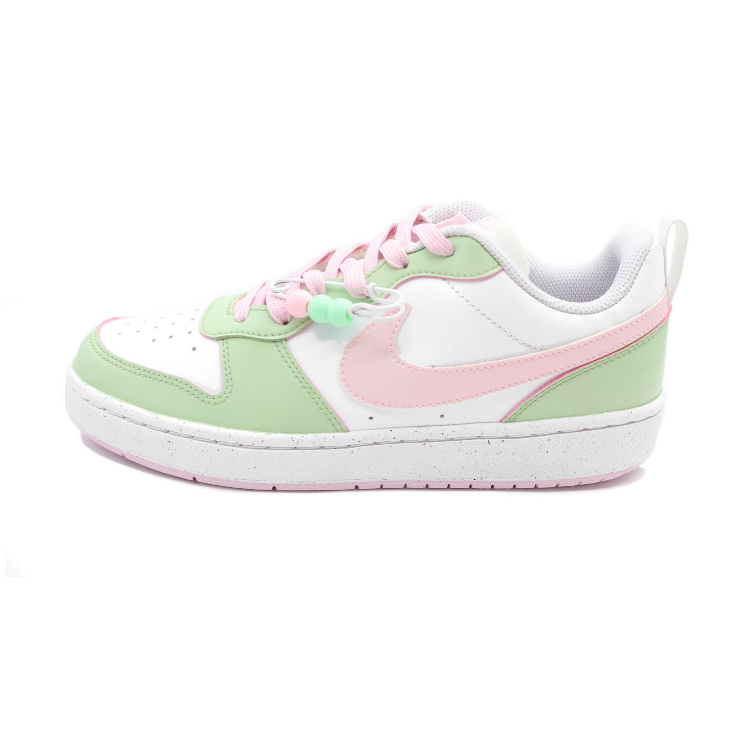 Кроссовки Nike Court Borough Skateboarding Shoes Women's Low-top Pink Green, светло-зеленый