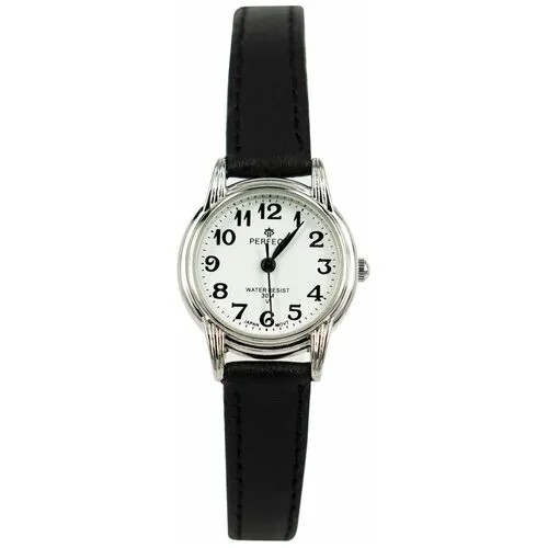 Perfect часы наручные, кварцевые, на батарейке, женские, металлический корпус, кожаный ремень, металлический браслет, с японским механизмом lp017-064-2