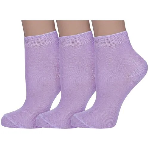 Носки Смоленская Чулочная Фабрика 3 пары, размер 16, фиолетовый