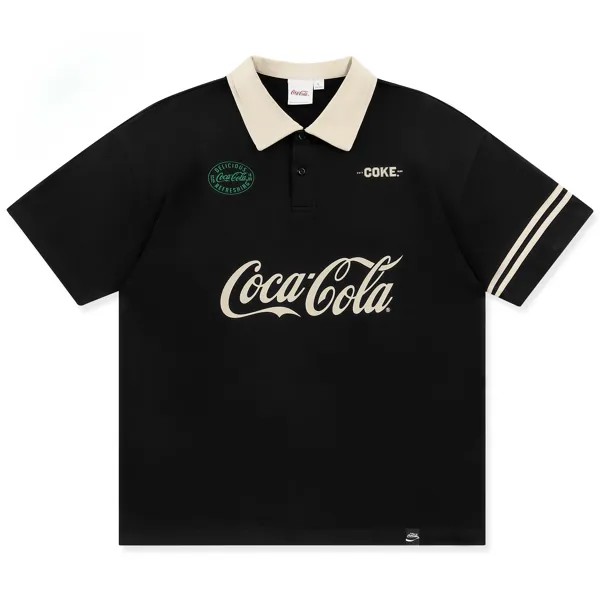 Рубашка-поло унисекс Coca-Cola, Светло-бежевый