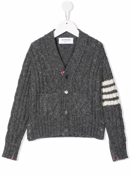 Thom Browne Kids кардиган с полосками 4-Bar