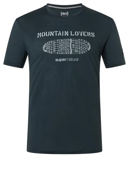 Рубашка super.natural Merino T Shirt, синий