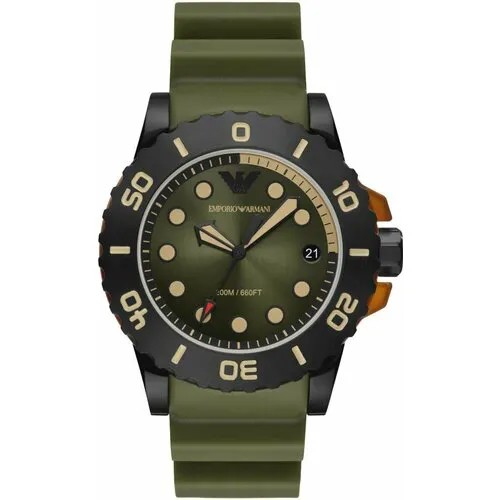 Наручные часы EMPORIO ARMANI AR11540, зеленый, черный