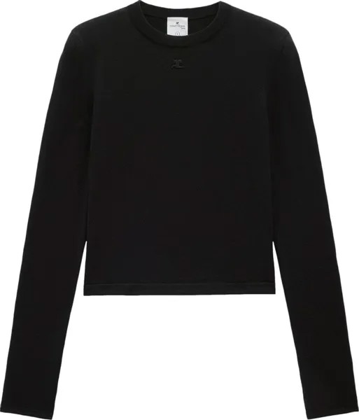 Свитер Courrèges Light Wool 'Black', черный