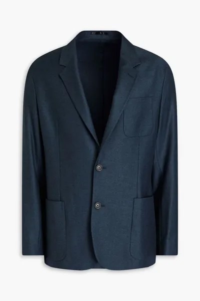 Фланелевой пиджак из шерсти и кашемира Paul Smith, цвет Storm blue