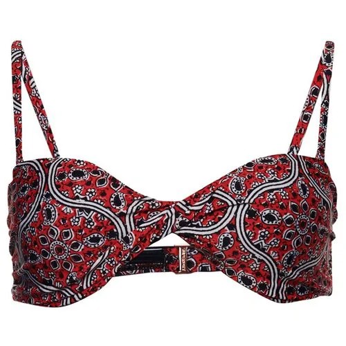 Лиф Superdry BOHO TWIST BANDEAU BIKINI TOP, размер 10, красный