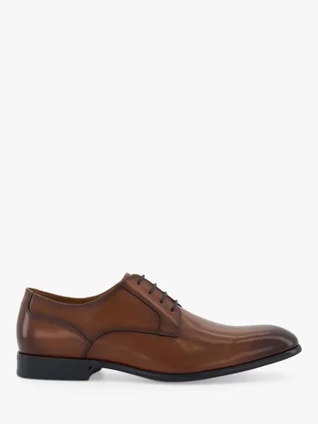 Кожаные туфли на шнуровке Dune Southwark, темно-коричневый