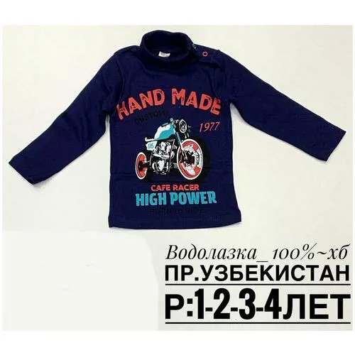 Водолазка детская для мальчика вэлско серый 86