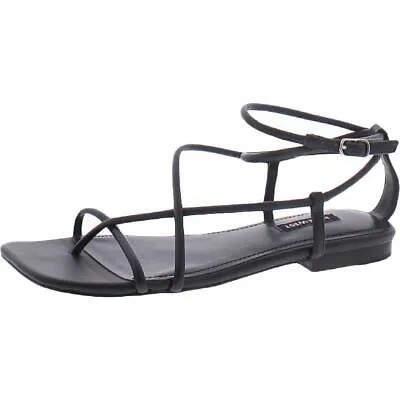 Nine West Womens Mandie Thong Slip On Ankle Flat Sandals Shoes BHFO 0550