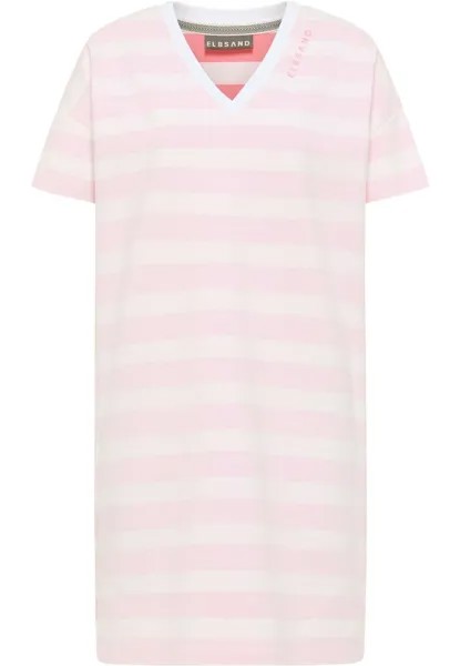 Платье из джерси KURZÄRMLIGES TEONA MIT V AUSSCHNI Elbsand, цвет rosa
