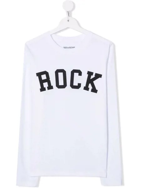 Zadig & Voltaire Kids топ Rock с длинными рукавами