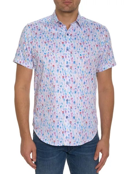 Рубашка с короткими рукавами Carlyle Robert Graham, разноцветный