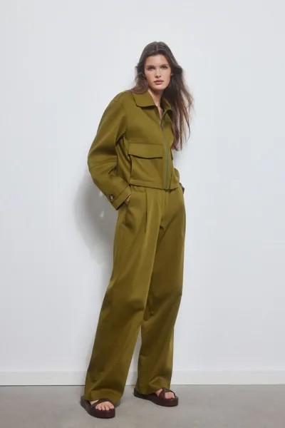 Короткая куртка с накладными карманами Pedro del Hierro, зеленый