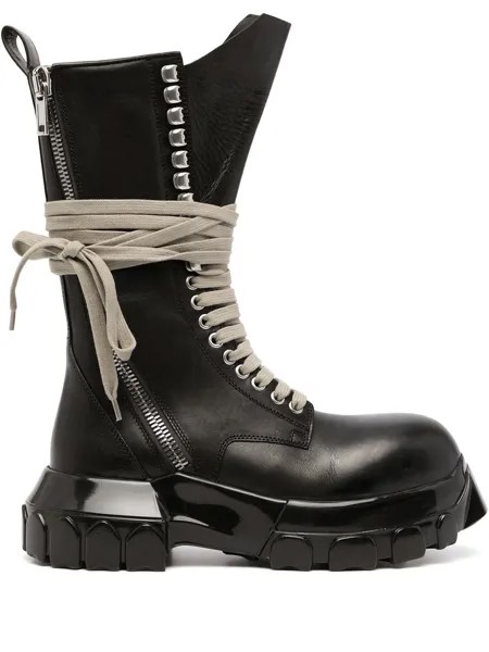 Rick Owens DRKSHDW chunky lace-up leather boots