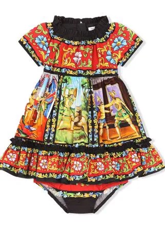 Dolce & Gabbana Kids платье миди с принтом